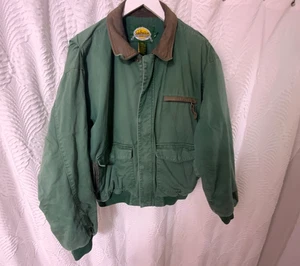 VTG Cabelas Men L T Bomber Insulated Canvas Thinsulate Heavyweight Work Barncore - Picture 1 of 24
