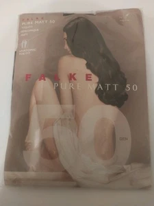 Falke - Pure Matt 50 tights for women - size Large, color Marine semi-opaque - Picture 1 of 6