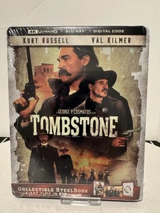 Tombstone SteelBook 4K UHD + Blu-ray + Digital NEW - Sold Out - Ships In A Box - Picture 1 of 2
