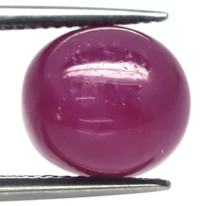 14.90 CT. Heated Red Ruby Madagascar Oval Cabochon 11 x 12 MM. - Picture 1 of 4