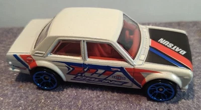 2010 Hot Wheels 1967 Datsun Bluebird 510 White HW Racing Nightburnerz AC - image 1 of 3