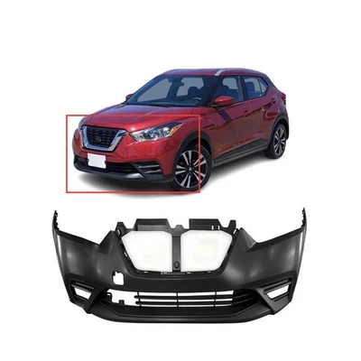 Front Bumper Cover For 2018-2020 Nissan Kicks S SR SV Sense 620225RB0J NI1000322 - Image 1 of 4