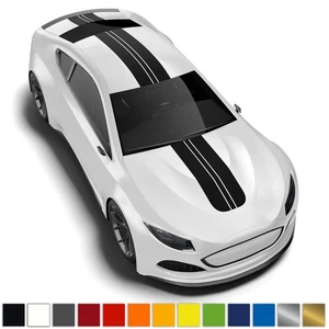 Strisce da rally strisce decorative auto adesive strisce da corsa pellicola auto 2 x 15 cm 1 x 5 cm - Foto 1 di 8
