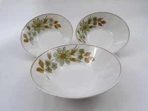 Three Mikasa Focus Shape Cereal Salad Soup Bowls June Mist Floral Japan 6.75" - Picture 1 of 7