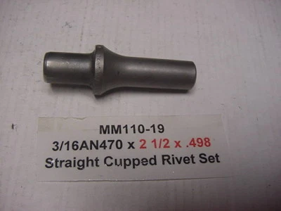 NEW Martin Aircraft Straight Cupped Rivet MM110-19 3/16 AN470 x 2 1/2 x .498 1st
