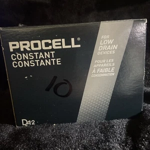 Duracell PC1300 1.5V D12 Procell Alkaline-Manganese Dioxide Battery, Only 10 Ct - Picture 1 of 3
