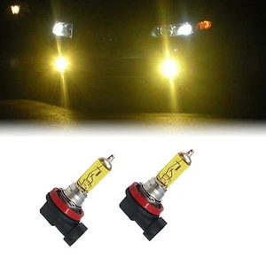 YELLOW H11 XENON 100W LOW BEAM BULBS TO FIT Toyota Land Cruiser MODELS - Picture 1 of 1