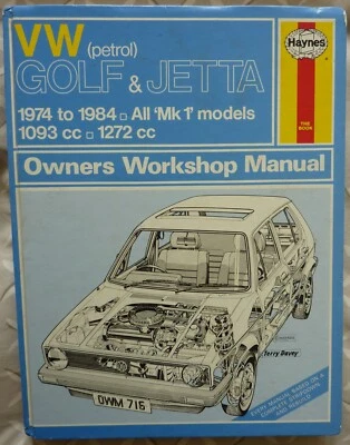 USED Haynes Manual 716 for VW Golf & Jetta Mk1  Petrol 1974 to 1984 Volkswagen - Image 1 of 4