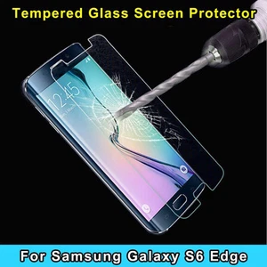 TEMPERED GLASS SCREEN PROTECTOR for SAMSUNG GALAXY S6 Edge USA - Picture 1 of 3