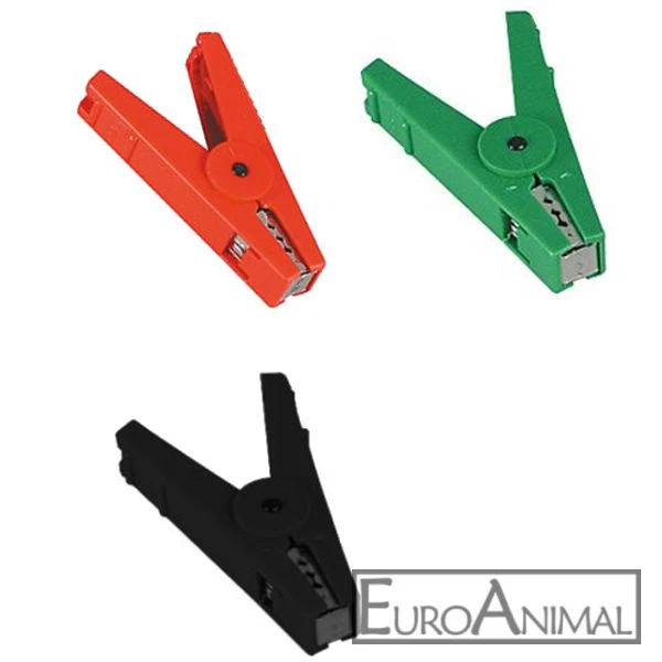 Krokodilklemmen 80mm Anschlussklemmen für Zaunverbindungskabel Batterieklemmen