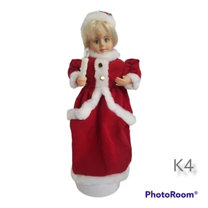 Christmas Caroler Trim A Home Animated Mrs Santa scatola originale usata in ottime condizioni testato 18" - Foto 1 di 8