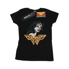 DC Comics - Camiseta Wonder Woman Retro Collage de Algodón para Mujer