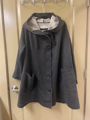 Ivan Grundahl Mezcla Algodón Lana Negro Invierno Chaqueta Talla 34 (Artículo 19.2) Foto 1 de 4