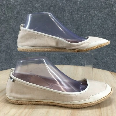 Calvin Klein Zapatos Mujer 8.5 M Saffi Sin Cordones Alpargata Ballet Planos Beige Foto 1 de 4