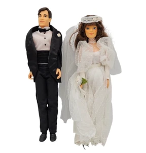 1992 Avon Drew & Carly Braut & Bräutigam Hochzeitspuppen - Bild 1 von 9