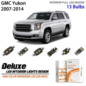 Kit de luz interior LED para GMC Yukon GMT900 2007-2014 actualización de luces domo blancas - Imagen 1 de 8
