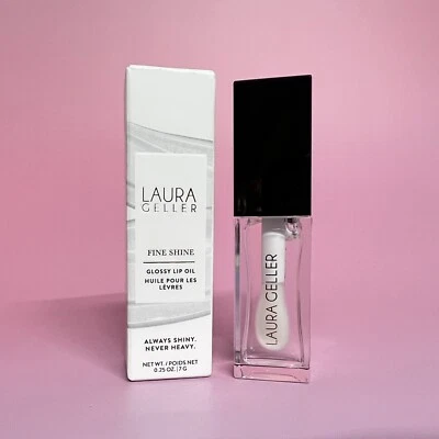 Laura Geller Fine Shine Glossy Lip Oil-  Glass Half Full - Clear 0.25 oz / 7 g - Image 1 of 4
