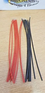 Cable de conexión flexible (corte de un extremo) tiras de 7/0,2 mm 20 tiras (5,6") negro/rojo - Imagen 1 de 3