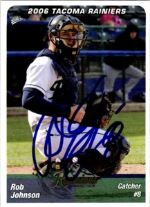 Rob Johnson Signed 2006 MultiAd Tacoma Rainiers #23 Seattle Mariners - Picture 1 of 4