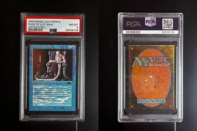 SAGE OF LAT-NAM MTG Magic The Gathering Antiquities PSA 8 - Image 1 of 3