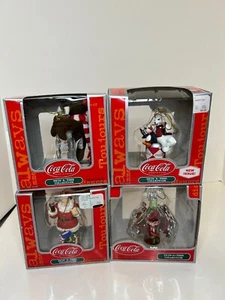 Coca-Cola Trim A Tree Collection Christmas Ornament lot of 4 x77 - Picture 1 of 9