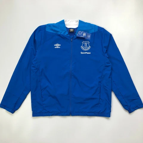 Everton Umbro Woven Jacket Long Sleeve Men's Football Soccer size XXL Cover