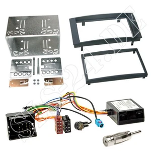 VW Touareg T5 Autoradio 2-DIN Radioblende ISO Adapterkabel Einbauset mit Can-Bus - Picture 1 of 1