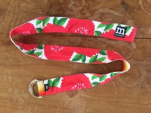 Marimekko Primavera girls kid fabric ribbon belt red orange yellow green white M - Picture 1 of 5