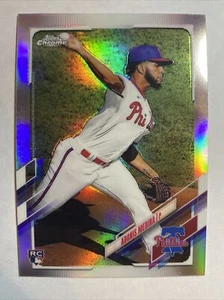 Tarjeta de novato Topps 2021 cromada Adonis Medina Silver Refractor RC #120 - Imagen 1 de 2