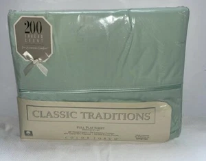 Vintage Springmaid Percale Full Flat Sheet NEW JC Penney Classic Traditions - Picture 1 of 10