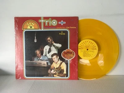 Jerry Lee Lewis Charlie Rich Carl Perkins Trio & Friends 12" GOLD Vinyl (1979) Foto 1 de 2