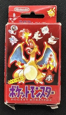 Колода игральных карт Pokemon Poker Charizard красная японская 1996 Nintendo - Изображение 1 из 4