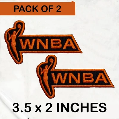 Pack de 2 parches con logotipo de baloncesto de la WNBA - parche para coser - parche bordado Foto 1 de 4