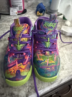 Puma Melo Ball MB.03 Be You Purple Multicolor  Boys Youth Size 2.5C Preowned - Image 1 of 4