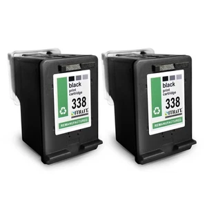 2x MWT Ink Black F R HP Officejet Pro K-7100 Deskjet 9800 6830 5745 6540 - Zdjęcie 1 z 4