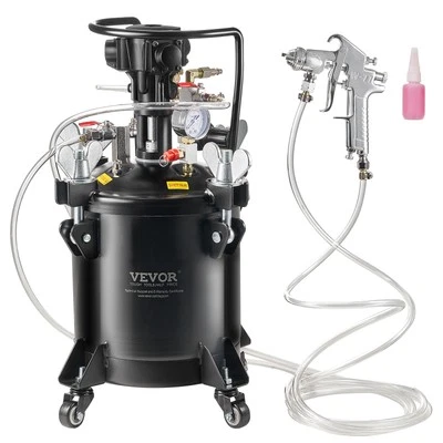 VEVOR Spray Paint Pressure Pot Tank 10 L/2.5 gal Fully Automatic Stirring 70 psi - Image 1 of 4