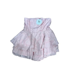 Damen Prinzessin Polly Strampler Größe 10 Rosa Trägerlos Lagenlook Blumen Feminin - Bild 1 von 2