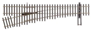 Walthers Mainline 948-70013 HO Scale Code 70 Nickel DCC Number 4 Turnout - Left - Picture 1 of 1