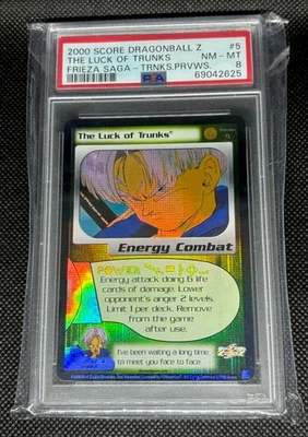 2000 The Luck Of Trunks - Pop 1 - PSA 8 - #5 Limited Preview Card Dragon Ball Z - Image 1 of 3