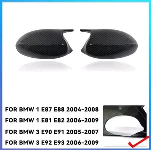 Calotte Specchietti Bmw Serie 1 3 E87 E88 E81 E82 E90 E91 E92 E93 Carbon Look - Foto 1 di 5