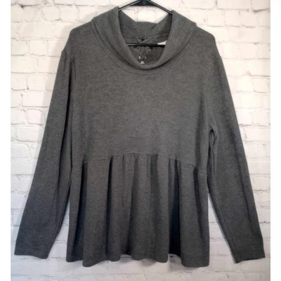 Suéter Maurices Tejido Encaje Espalda Gris Mujer Talla XL Bebé Muñeca Manga Larga Foto 1 de 4