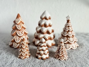 Target Bullseye's Playground Ceramic Gingerbread Christmas Tree Set of 6 2025 - Picture 1 of 2