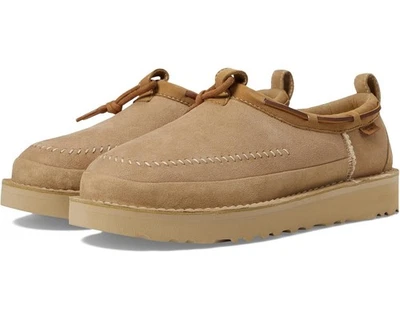 Chinelos de pele de camurça Ugg Tasman areia regenerada artesanal masculino tamanho 11 feminino 12 NOVO - Imagem 1 de 4