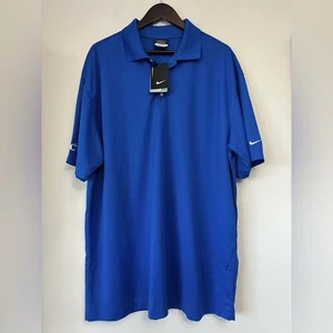Nike Golf Dri Fit Polo Herren XXL Blau EMC Squared Collared Kurzarm - Bild 1 von 15
