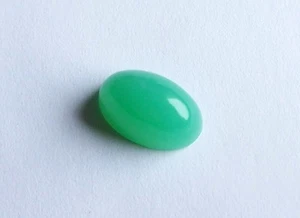 Chrysopras  Cabochon  oval  5,41 Carat   13 x 8 mm - Bild 1 von 4