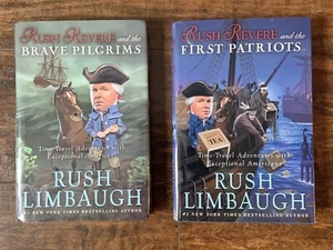 LOT- Rush Revere BRAVE PILGRIMS & 1st PATRIOTS 1st EDITION Rush Limbaugh EUC - Picture 1 of 10