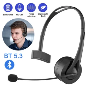 Bluetooth 5.3 Headset Kabellos LKW Fahrer Kopfhörer mit Mikrofon Freisprechen - Bild 1 von 23