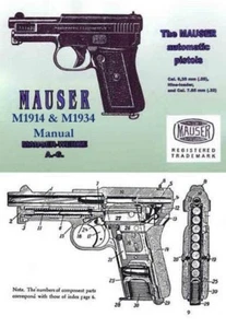 Mauser Model 1914 & 1934 Automatic Pistol Manual - Picture 1 of 1