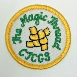 PATCH GSA Girl Scouts The Magic Thread CJCGS Yellow Weave - Picture 1 of 2