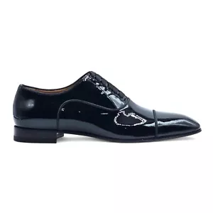 Christian Louboutin Greggo Oxford Tuxedo Patent Leather Shoes EU 44 US 11 - $995 - Picture 1 of 7